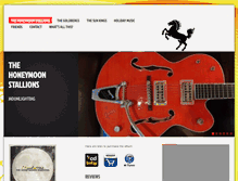 Tablet Screenshot of honeymoonstallions.com